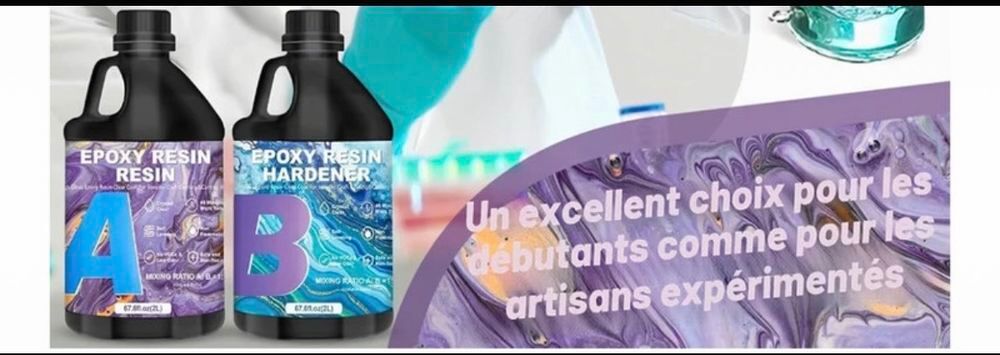 R&eacute;sine &eacute;poxy de qualit&eacute; 4 litres Décoration