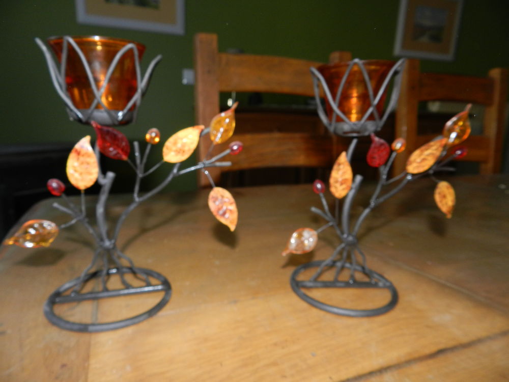 2 bougeoirs dessus de buffet Décoration
