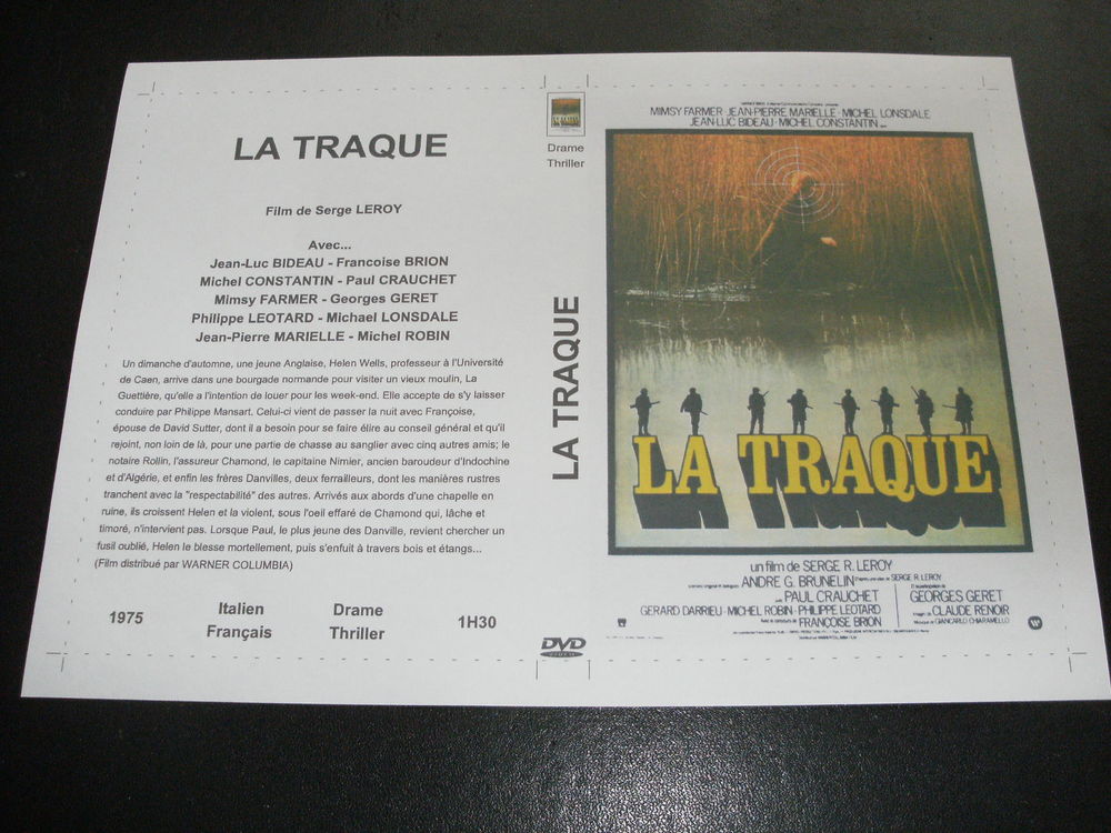 Film : " La traque " DVD et blu-ray