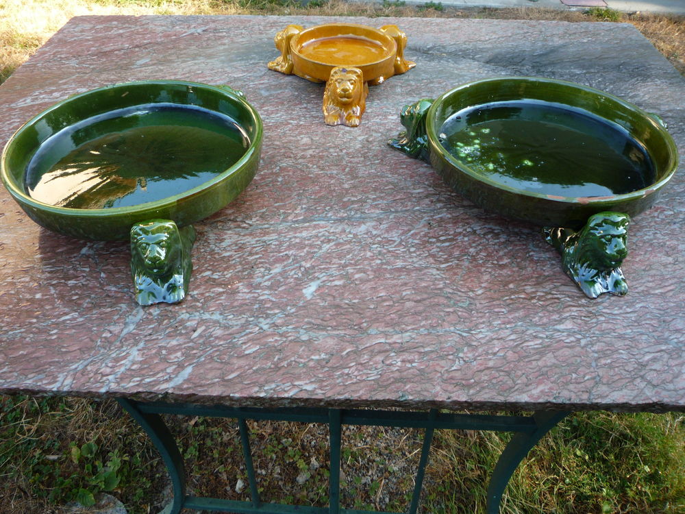 Plat terre verniss&eacute;,vase,d&eacute;co Dcoration