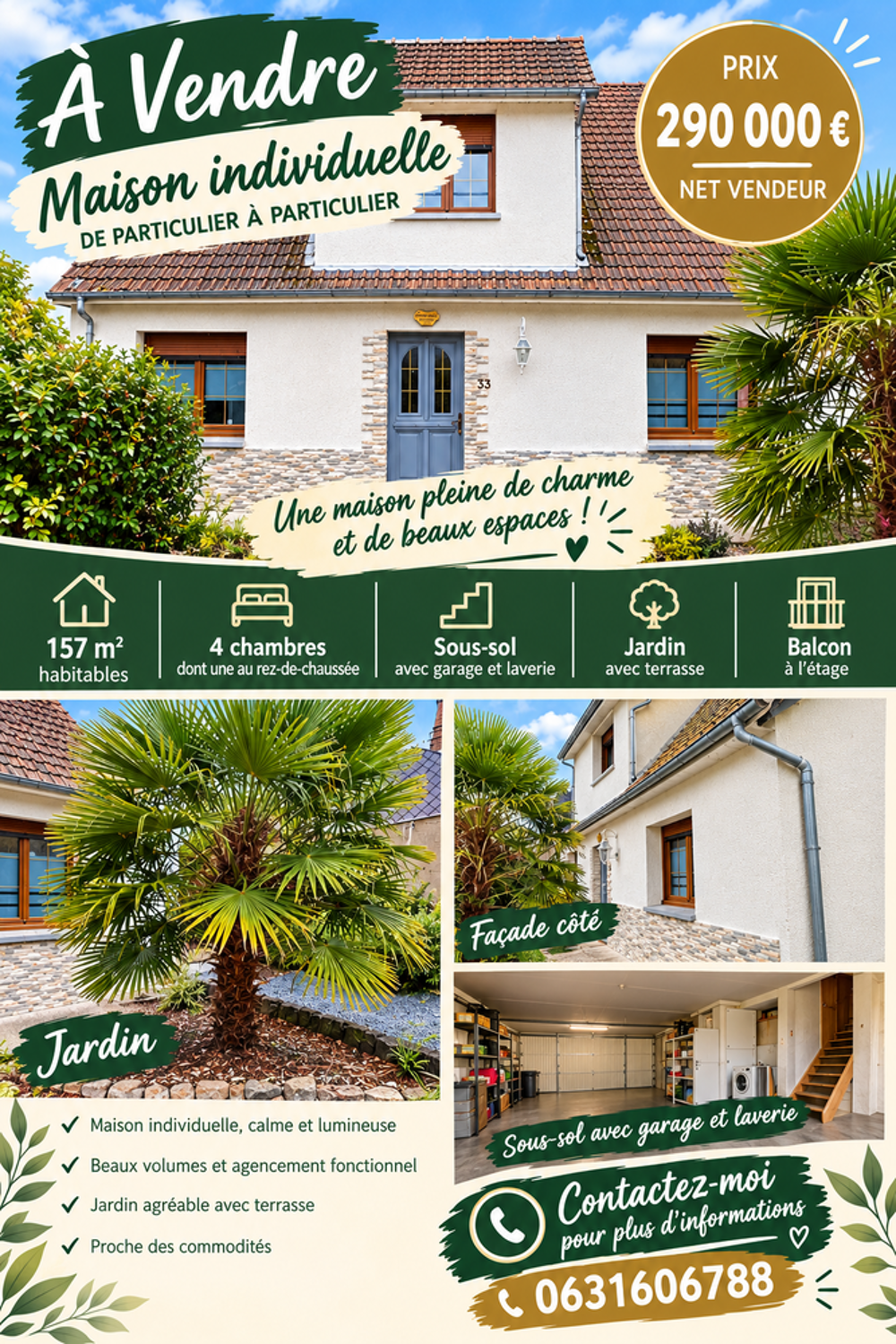 Vente Maison Maison individuelle de part à part A LA CAMPAGNE Villers-pol