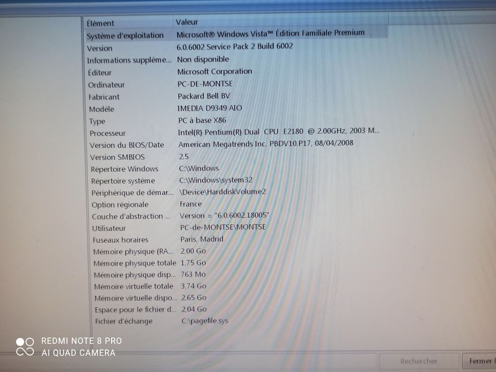 ordinateur parkabel ,pas de livraison et d'envoie Matériel informatique