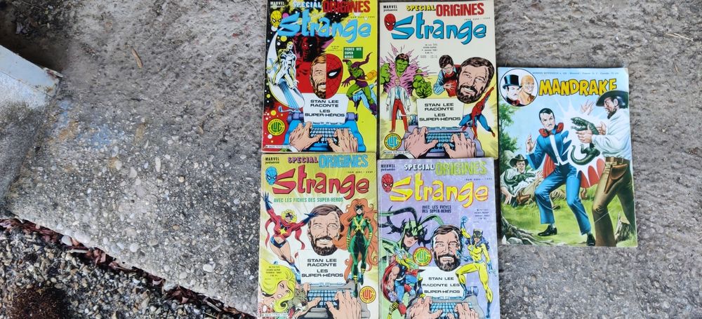  Lot 9 revues comics vintage : Strange et Mandrake Livres et BD