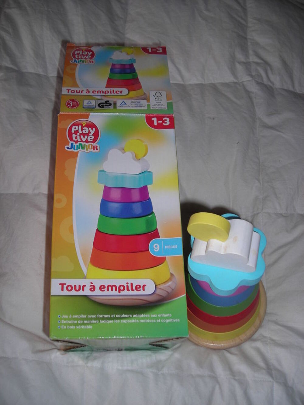 Tour a empiler en bois Jeux / jouets