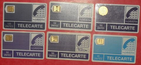 6 Cartes Tlphoniques Pyjama trs anciennes. 1 Montreuil (93)