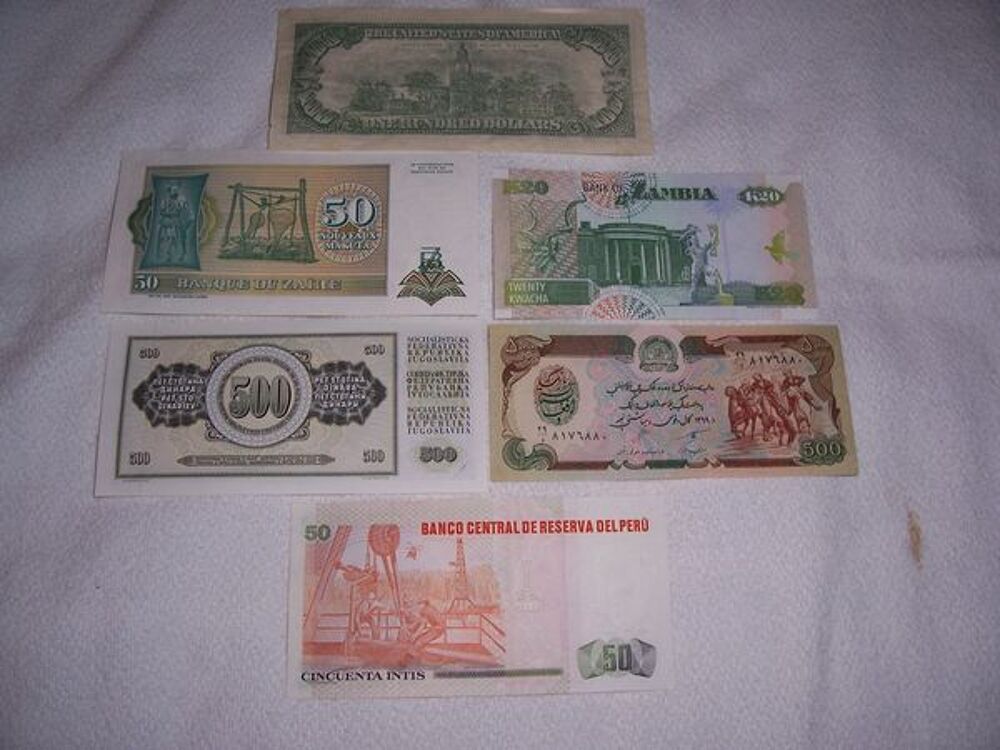 10 BILLETS ETRANGER NEUF 