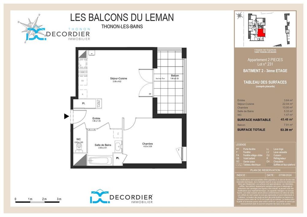 Vente Appartement T2 À VENDRE - THONON-LES-BAINS (74200) Thonon les bains