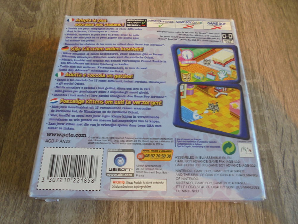 Game Boy Advance "Catz" Consoles et jeux vidéos