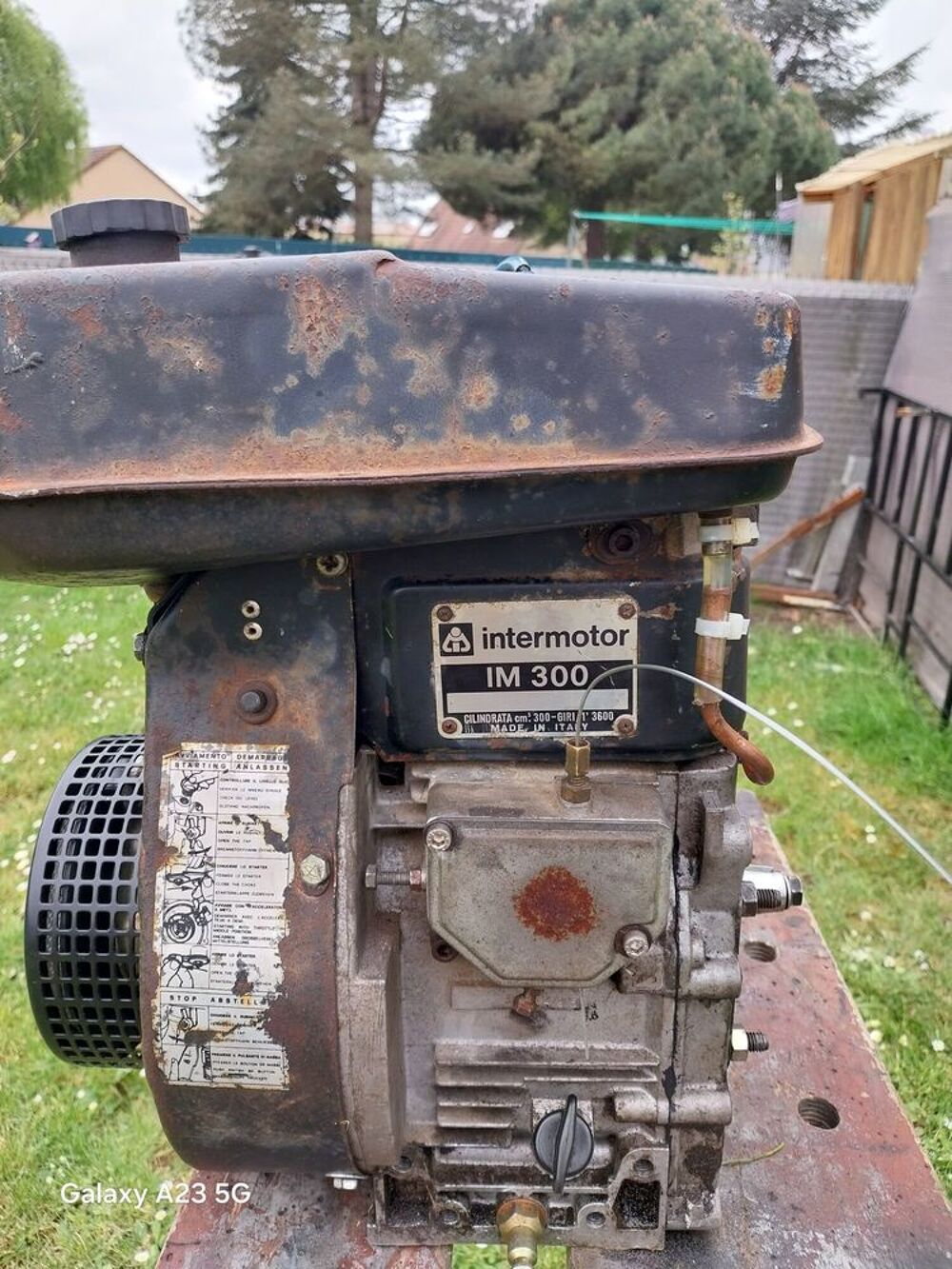 Moteur motoculteur arbre sortie conique M300 Lombardini Jardin