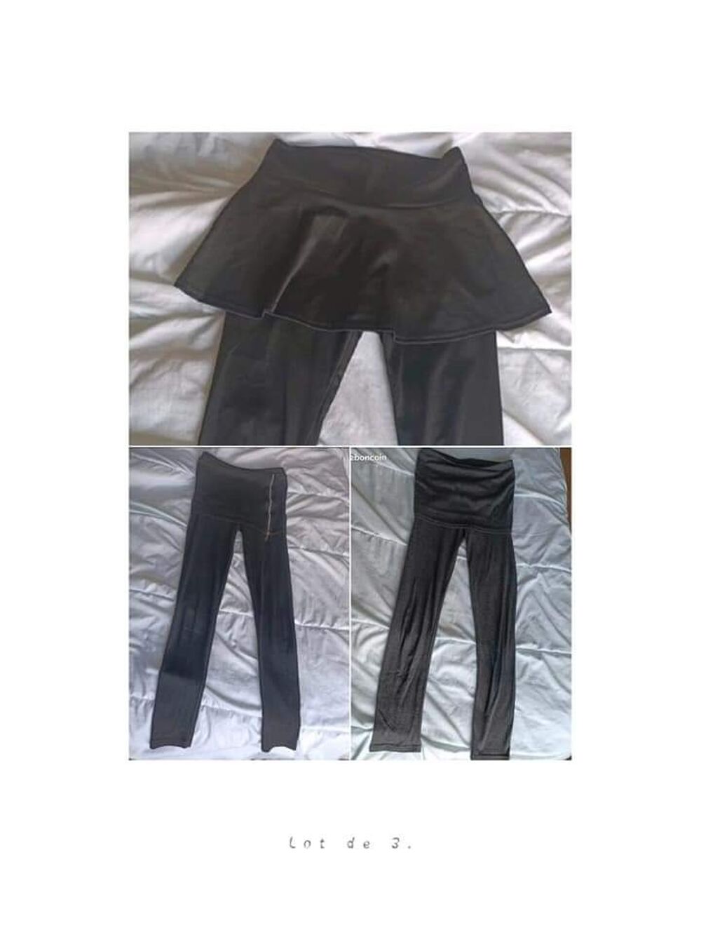 Lot 3 leggings T34/36 Vêtements