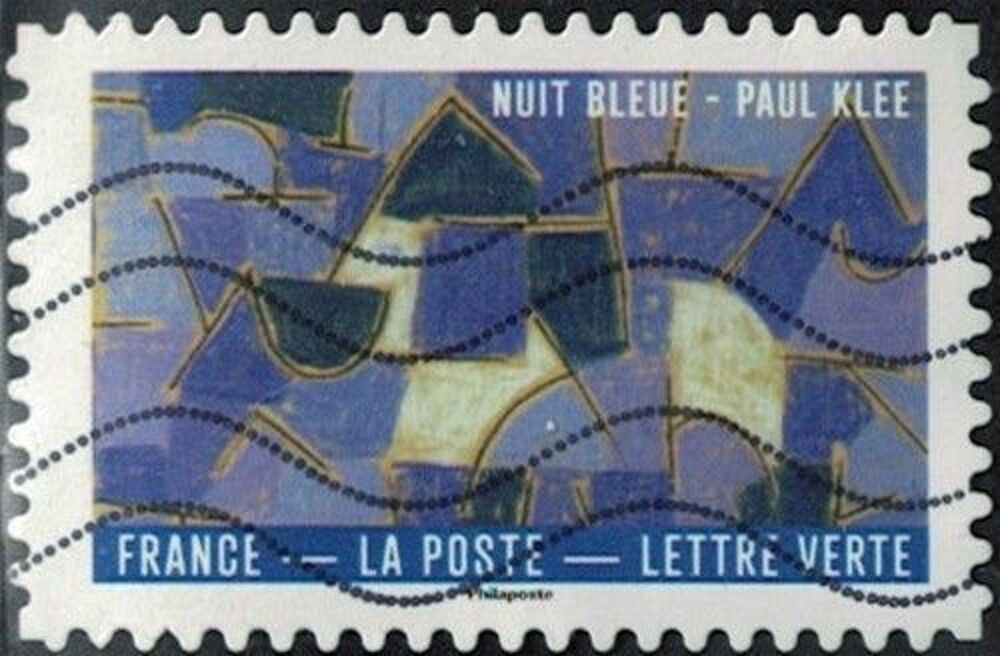France 2026 Oblit&eacute;r&eacute; Used Le Bleu dans l'Art Nuit bleue Paul 