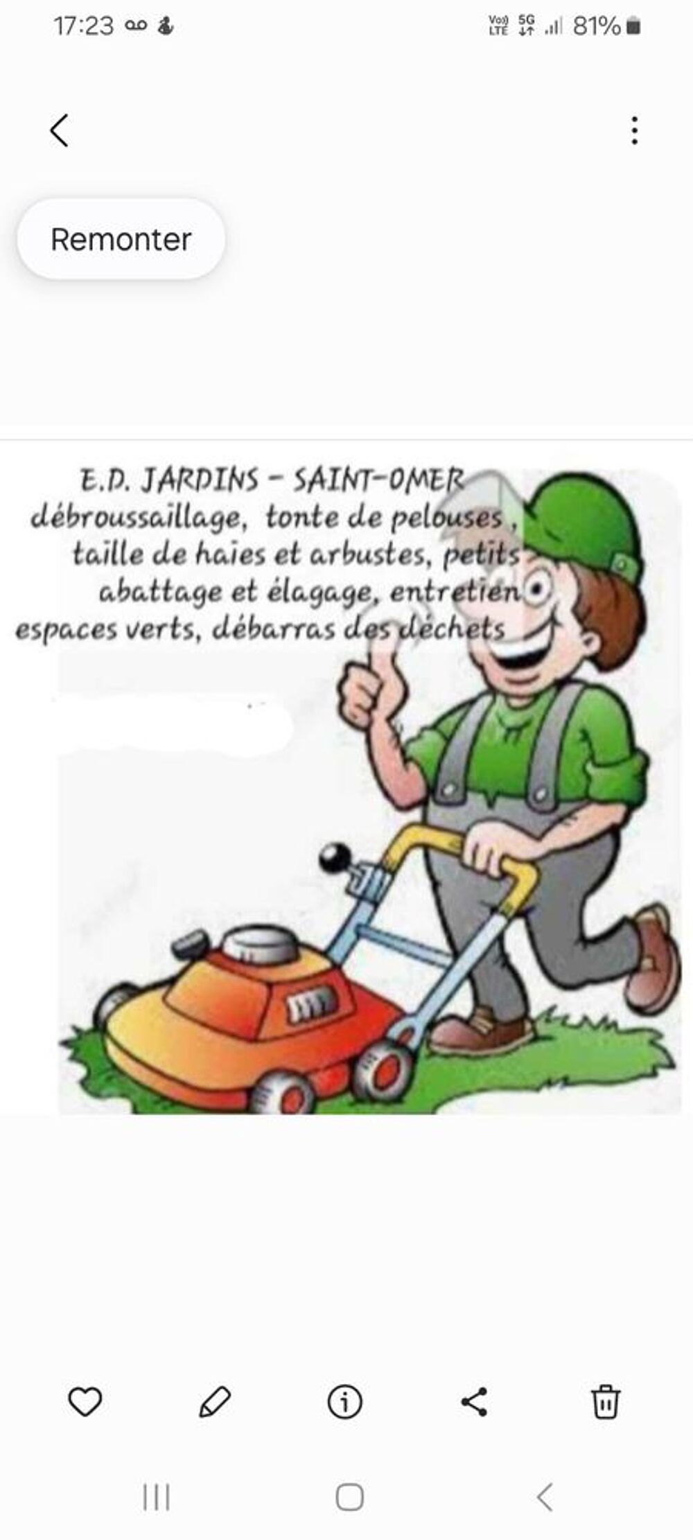   Travaux espaces verts 
