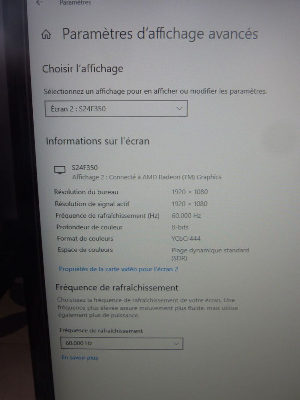 &Eacute;cran Samsung S24F350FHU 24 Pouces Matériel informatique