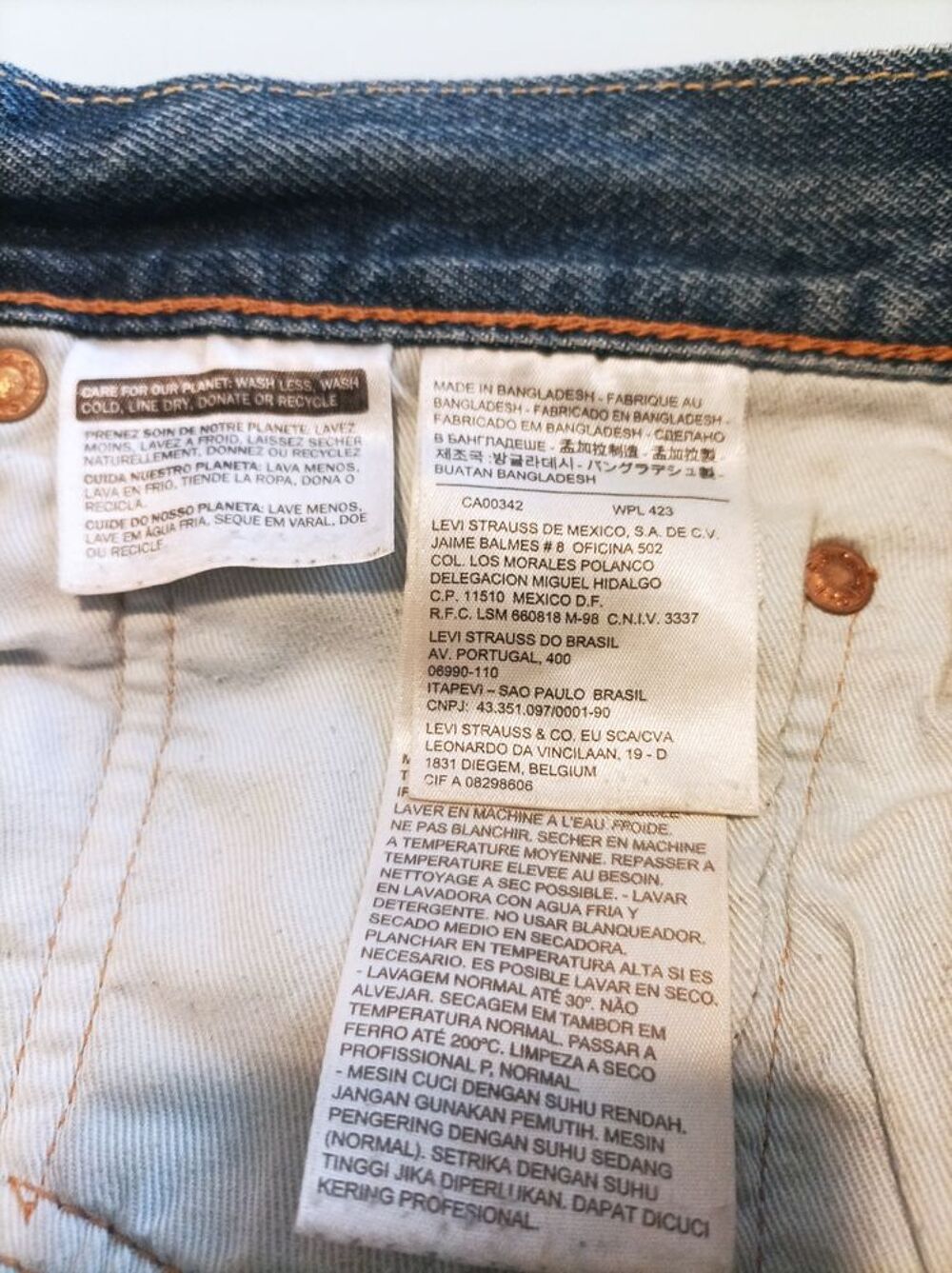 Levis Strauss 501 Vêtements