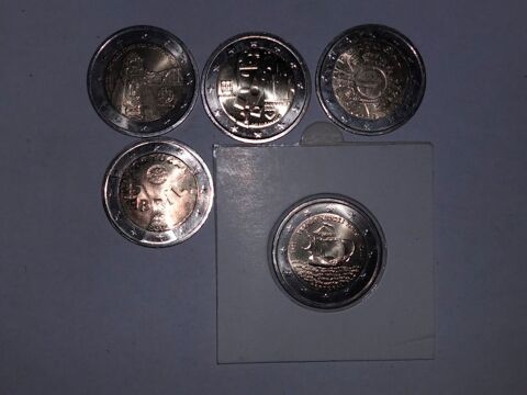 Lot de 5 de 2 euros pièces Portugal commémorative 25 Créhange (57)