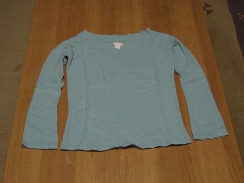 Pull manches longues col en V, ZARA, Bleu ciel, T. 38, TBE 5 Bagnolet (93)