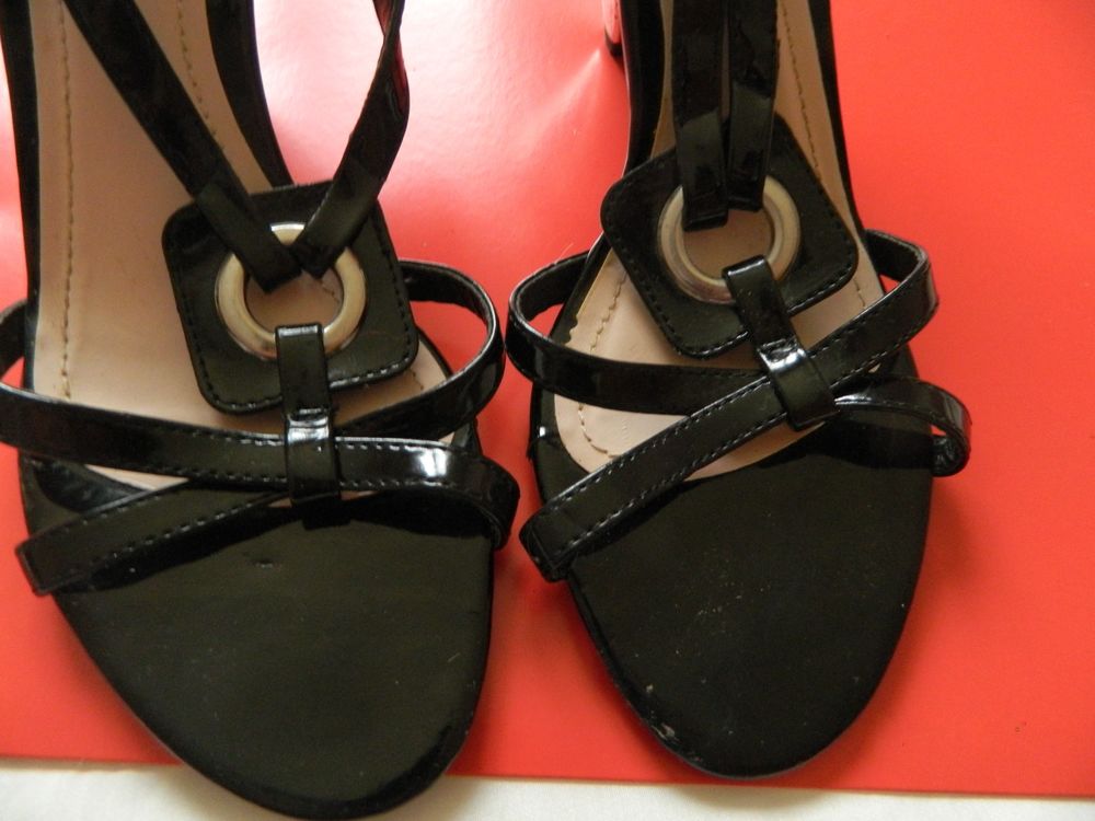 Sandales noires &agrave; talon marque In Extenso taille 37 Chaussures