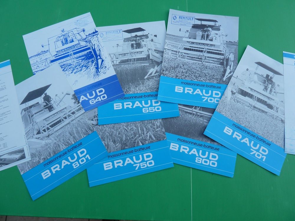 Anciens prospectus de mat&eacute;riels agricoles BRAUD 