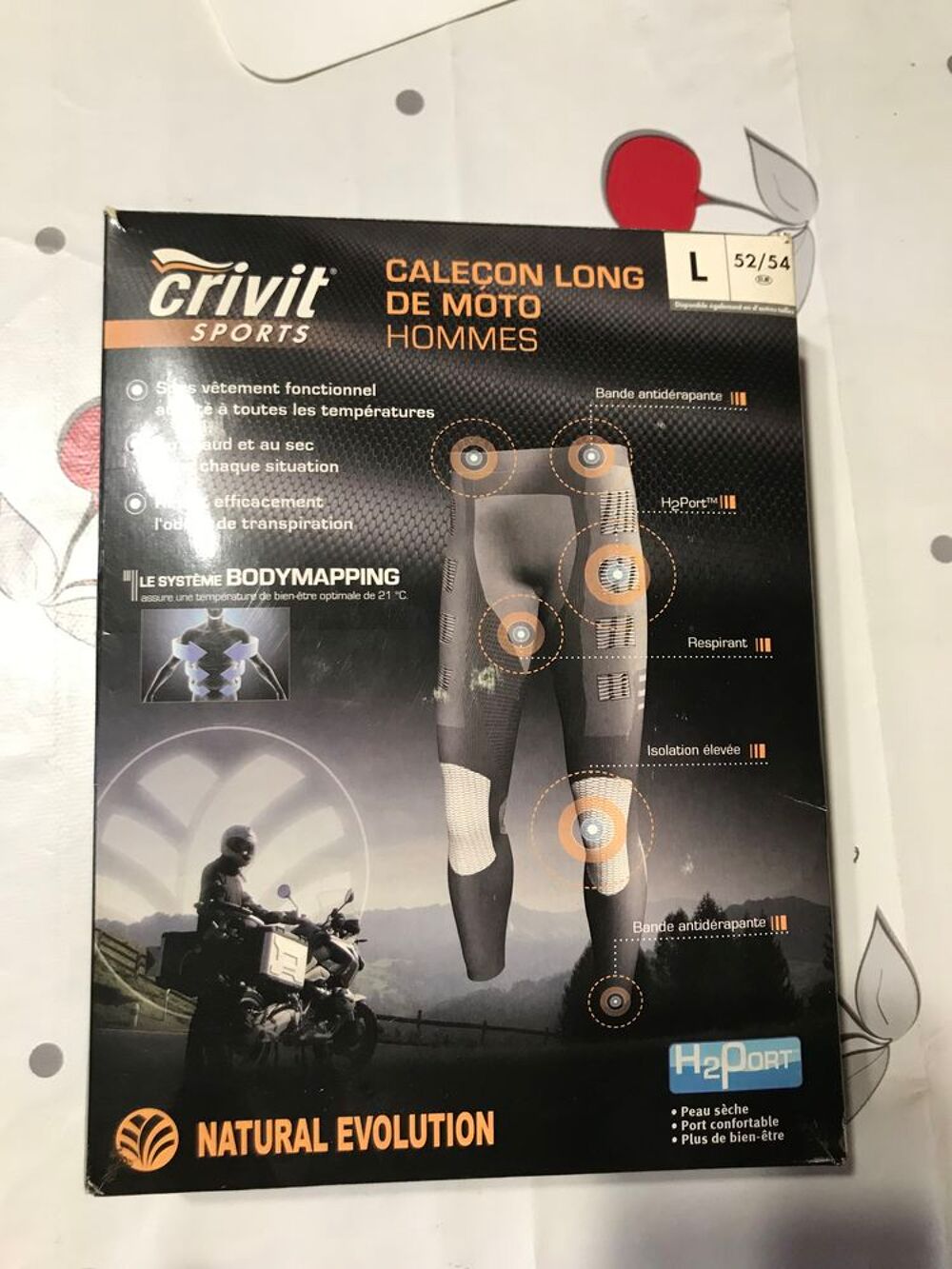 Cale&ccedil;on long moto taille L Sports