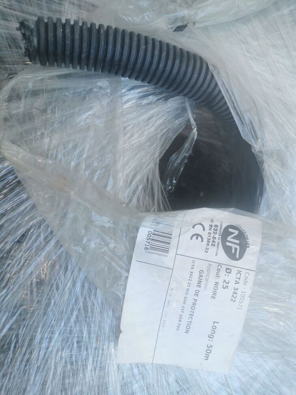50 metres gaine de protection electrique diametre 25mm Bricolage