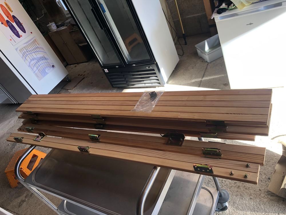 Persiennes en bois 4 vantaux Bricolage