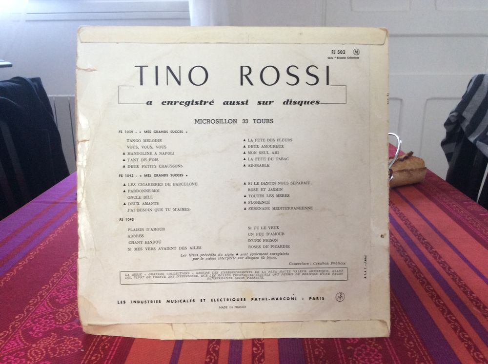 Disque de Tino rossi CD et vinyles