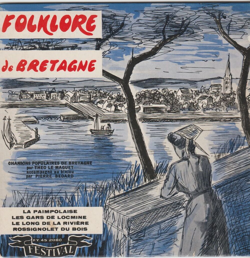 BRETAGNE / 4 X DISQUES VYNIL 45 TOURS / CD et vinyles