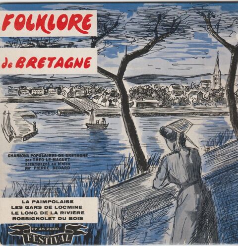 BRETAGNE / 4 X DISQUES VYNIL 45 TOURS / 5 Pont-Audemer (27)
