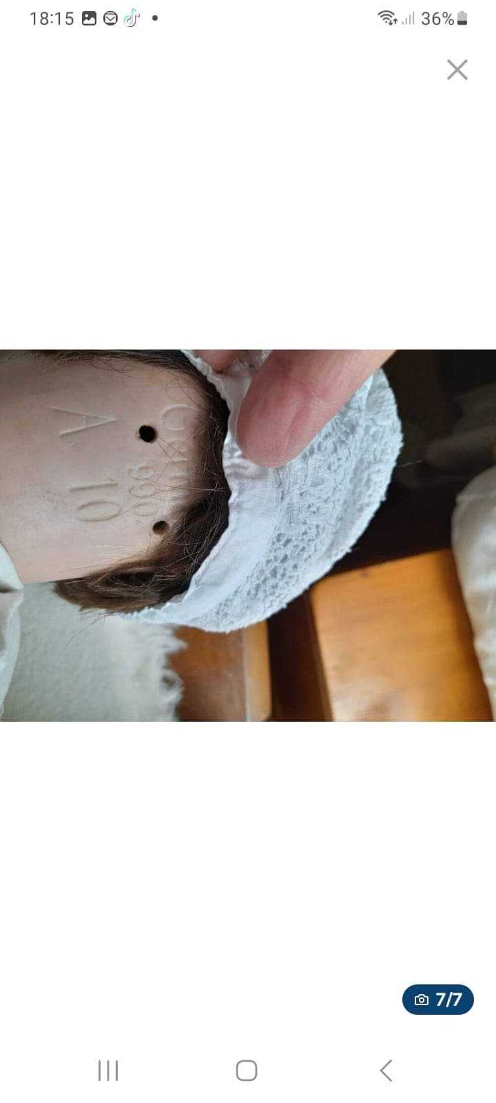 Poup&eacute;e ancienne t&ecirc;te porcelaine 