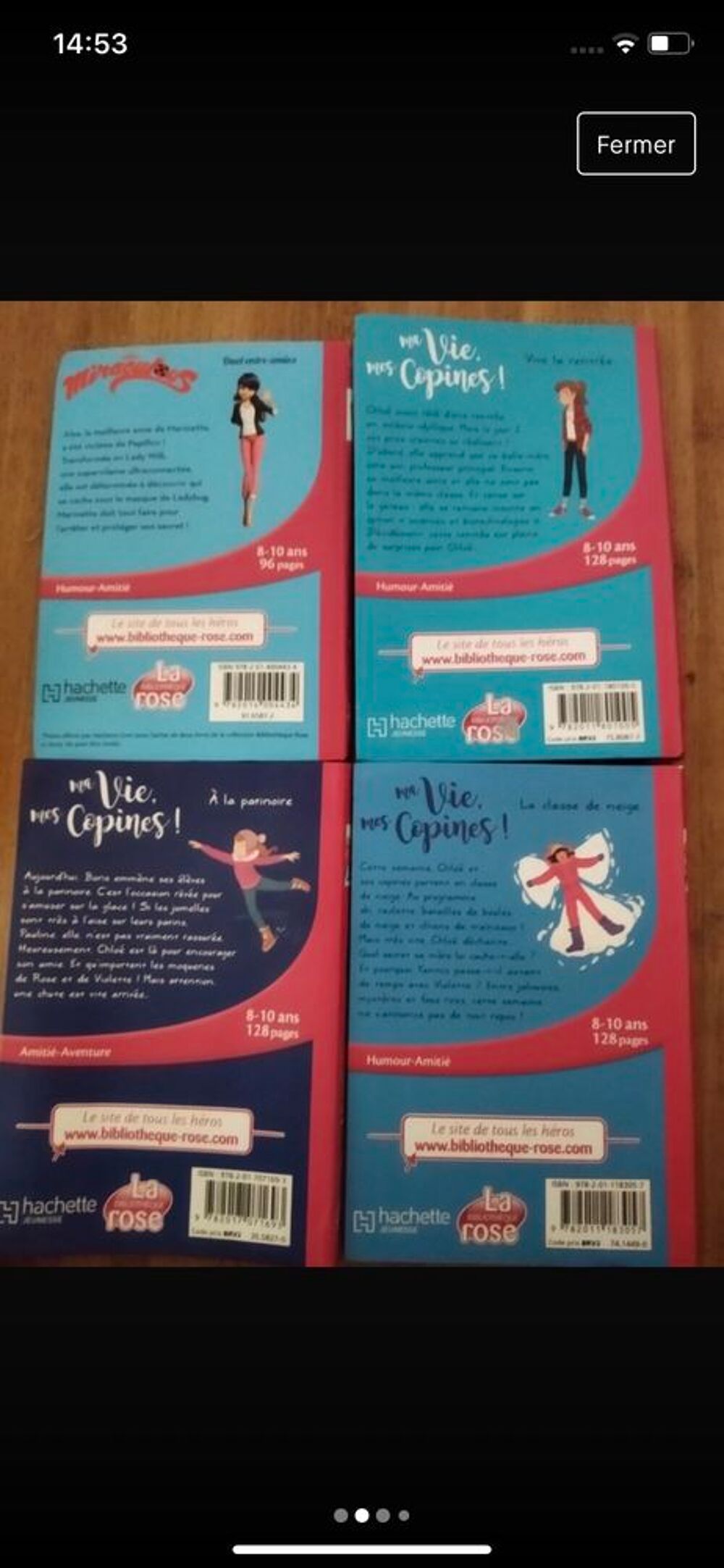 lot de 4 livres biblioth&egrave;que rose Livres et BD