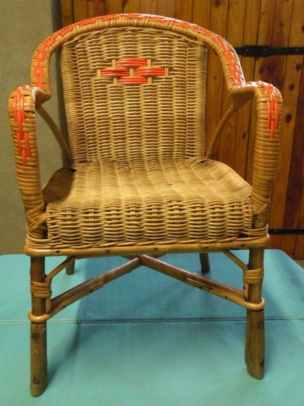 Fauteuil rotin enfant 2 tons Meubles