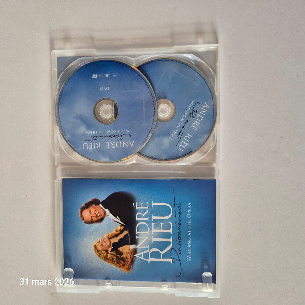Andr&eacute; Rieu, DVvd et Cd enregistr&eacute; au Semper Opera de Dresde DVD et blu-ray