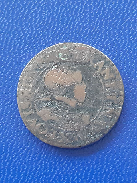 1614 X double tournois Louis XIII Amiens 15 Prats-de-Mollo-la-Preste (66)