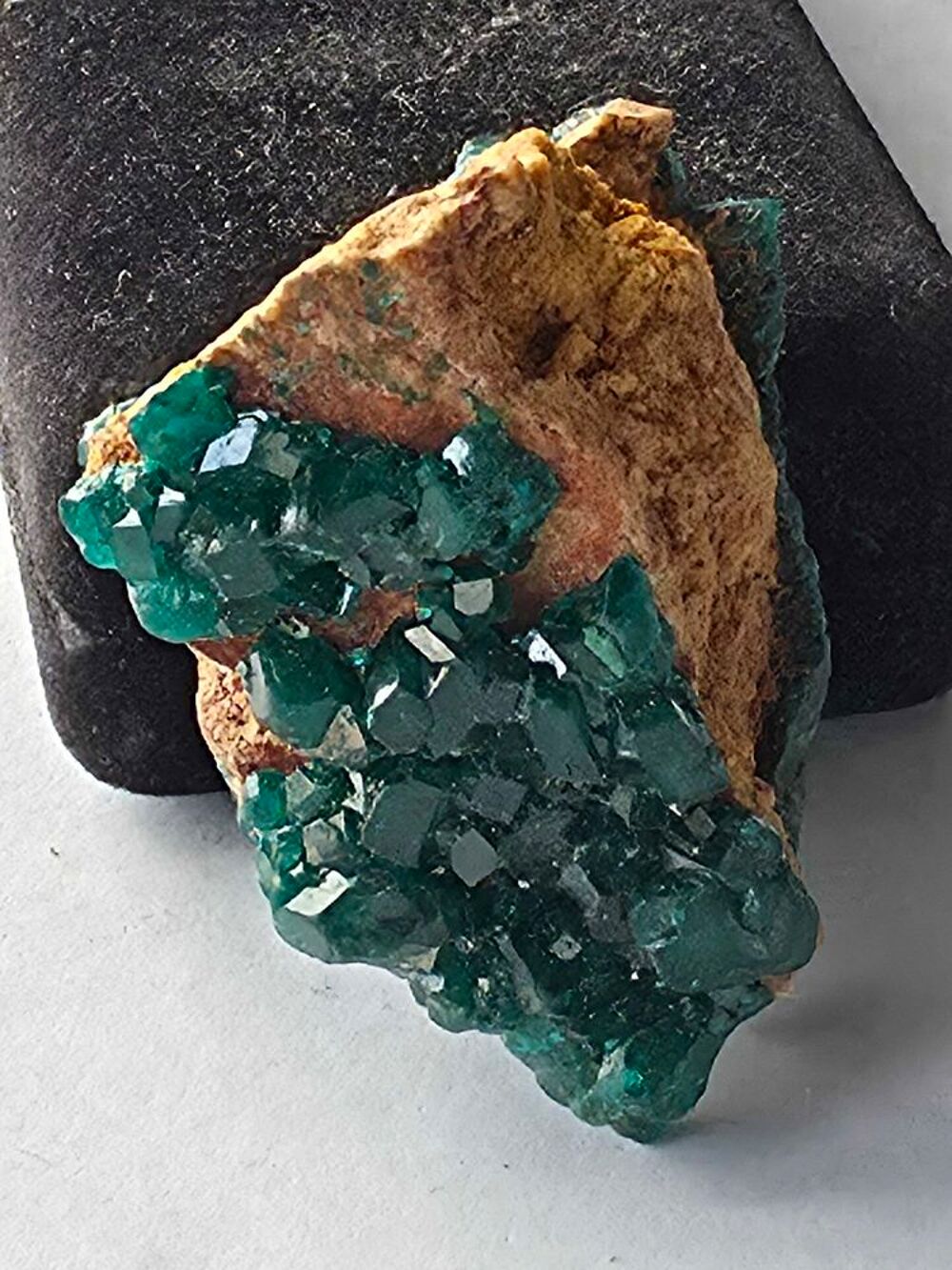 Pierre de collection Dioptase 43g-Min&eacute;ral authentique Congo 