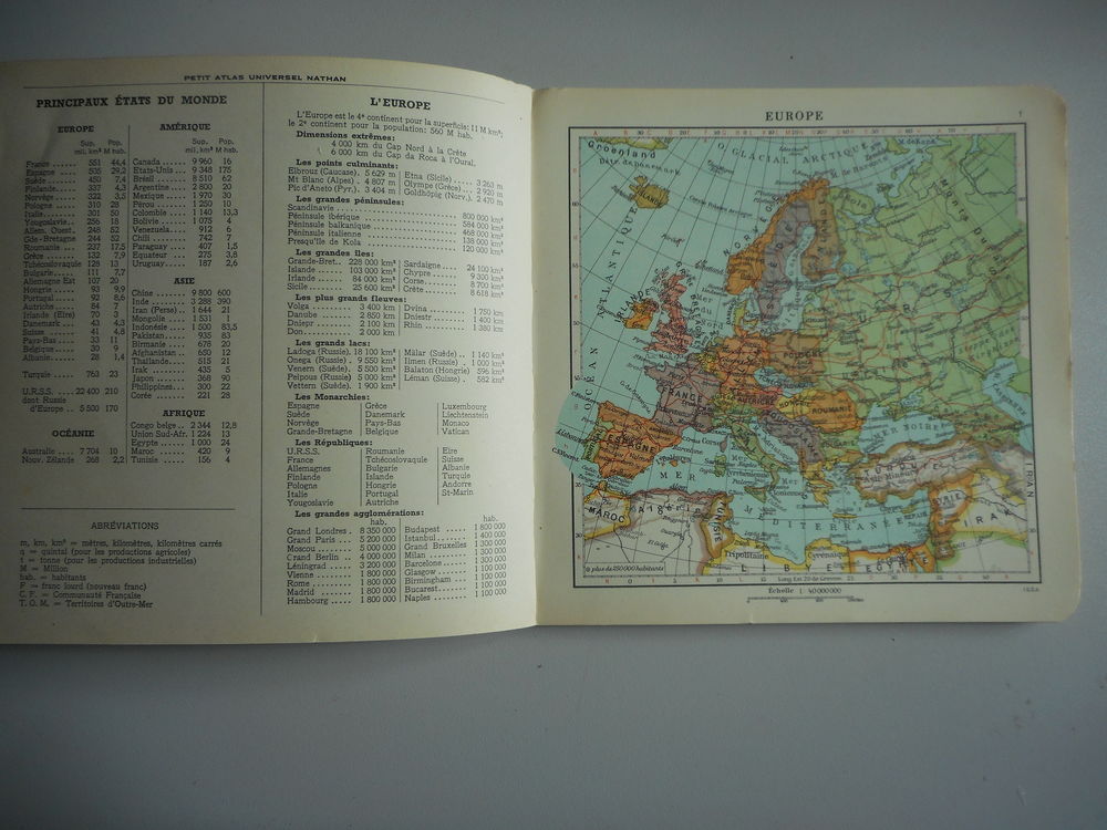Petit atlas universel de Nathan Livres et BD