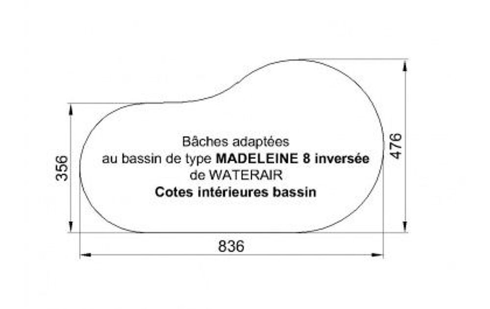 bache waterair madeleine 8 invers&eacute;e Jardin