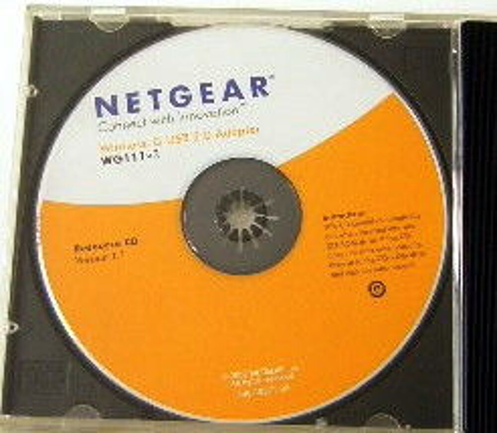 cd d'installation WIFI Wireless G-USB Netgear Matériel informatique