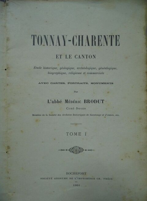 Tonnay-Charente et le canton 0 Parthenay (79)