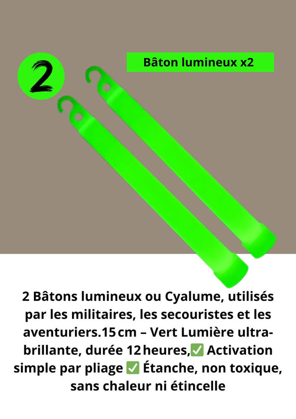 Kit de survie 11 pi&egrave;ces ? Treks, outdoor Sports