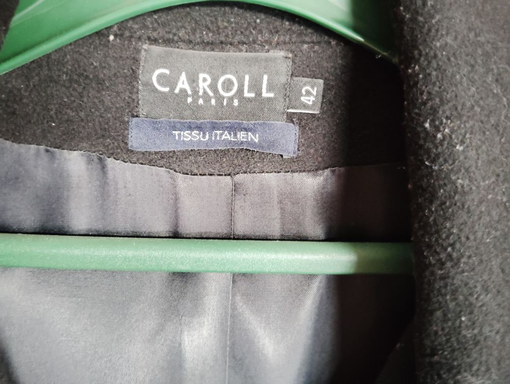 Manteau femme long noir Caroll taille 42 Vêtements