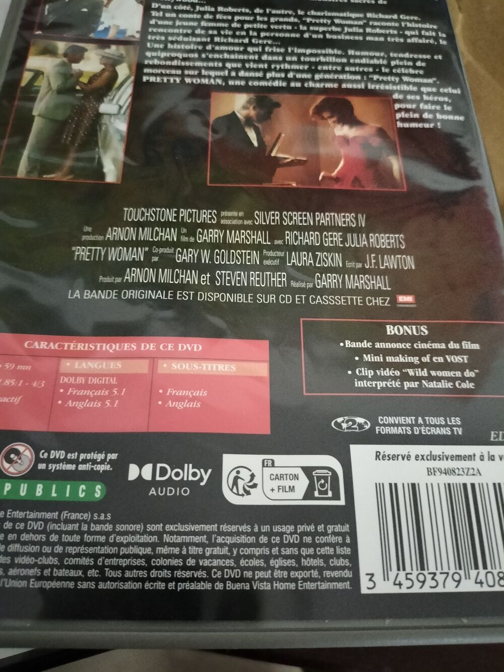 Pretty woman un plaisir a revoir DVD et blu-ray