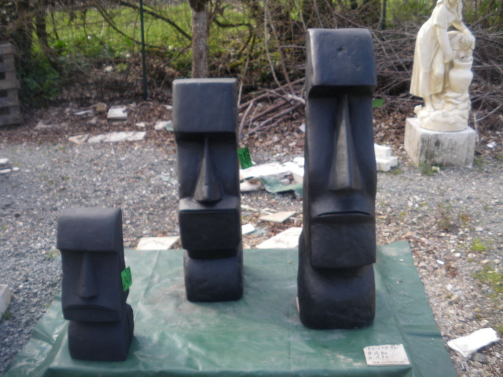 Moai en pierre Décoration