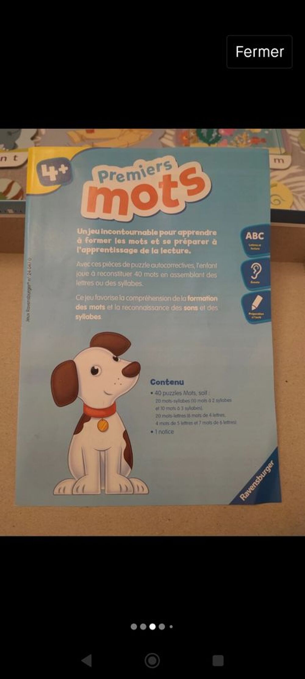 Jeu premiers mots Jeux / jouets