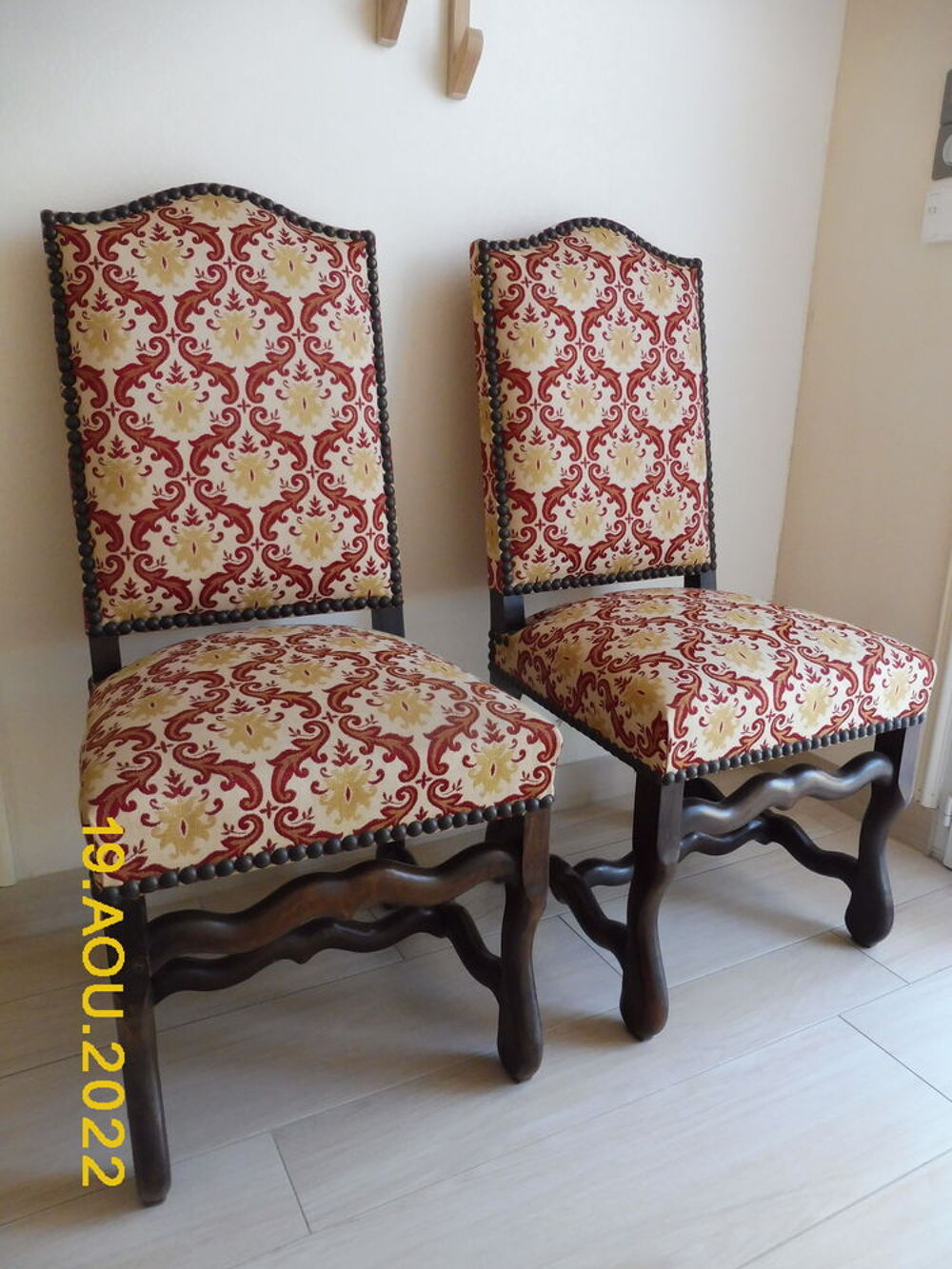 PAIRE DE CHAISES LOUIS XIII Meubles