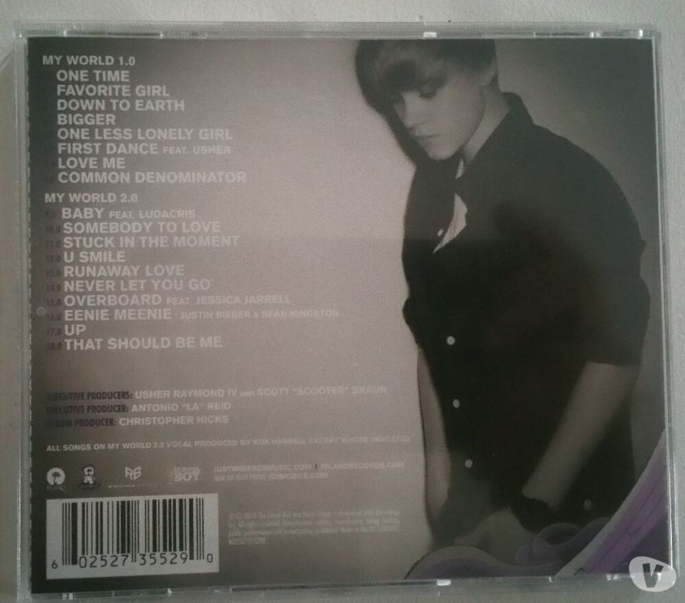 JUSTIN BIEBER MY WORLDS CD et vinyles