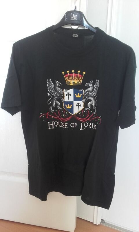 T-Shirt : House Of Lords - European Tour 1989 - Taille : L 250 Angers (49)