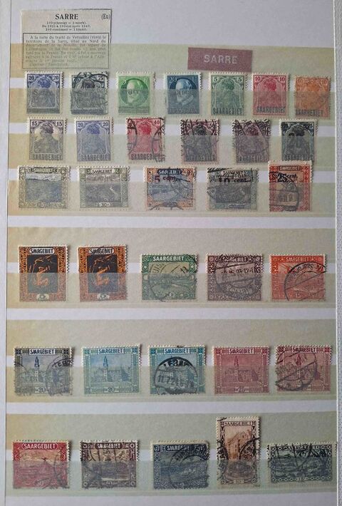 Série de timbres de collection de Sarre Gap (05)