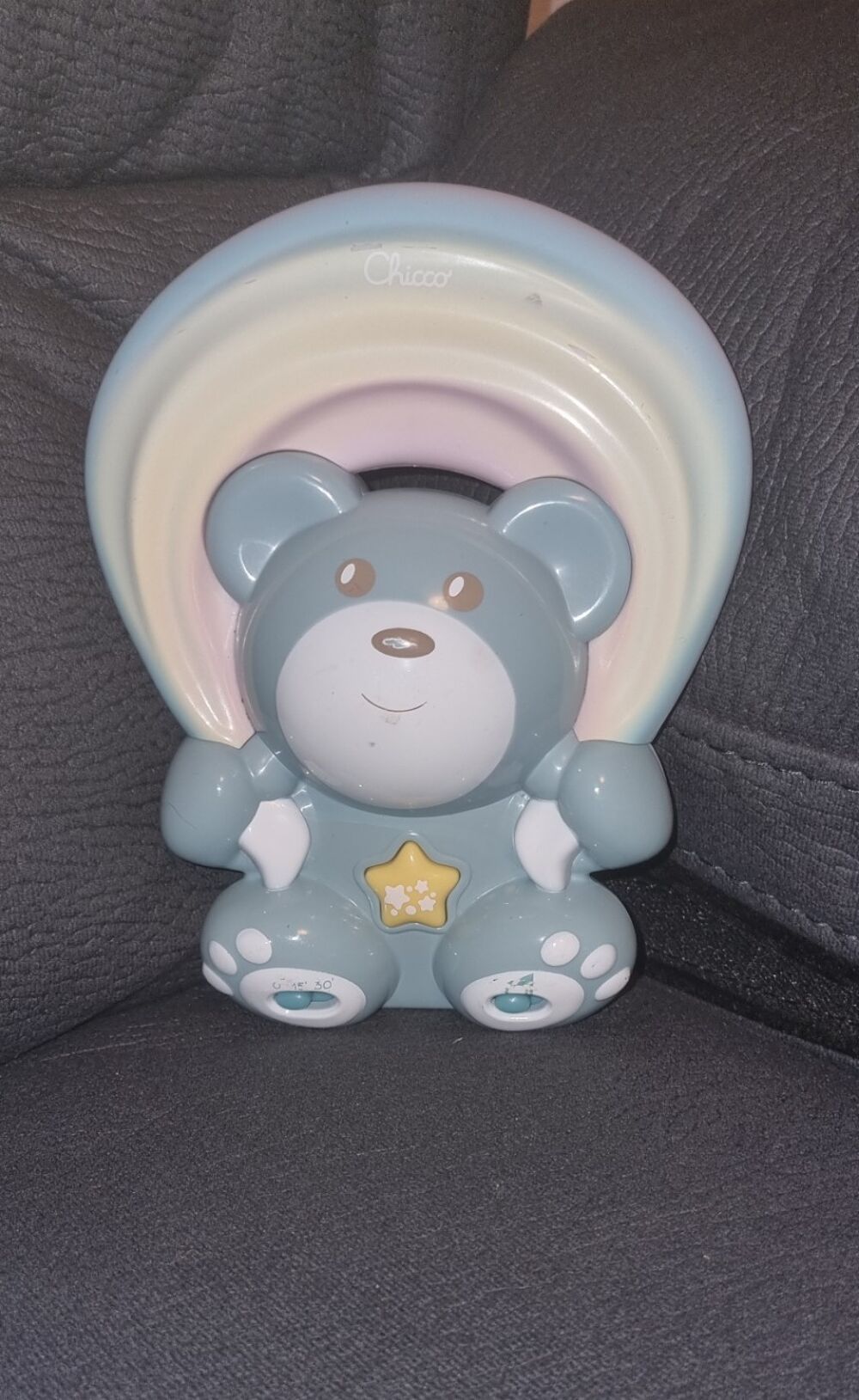 Veilleuse L'ourson Arc-en-ciel bleu - Chicco Puériculture