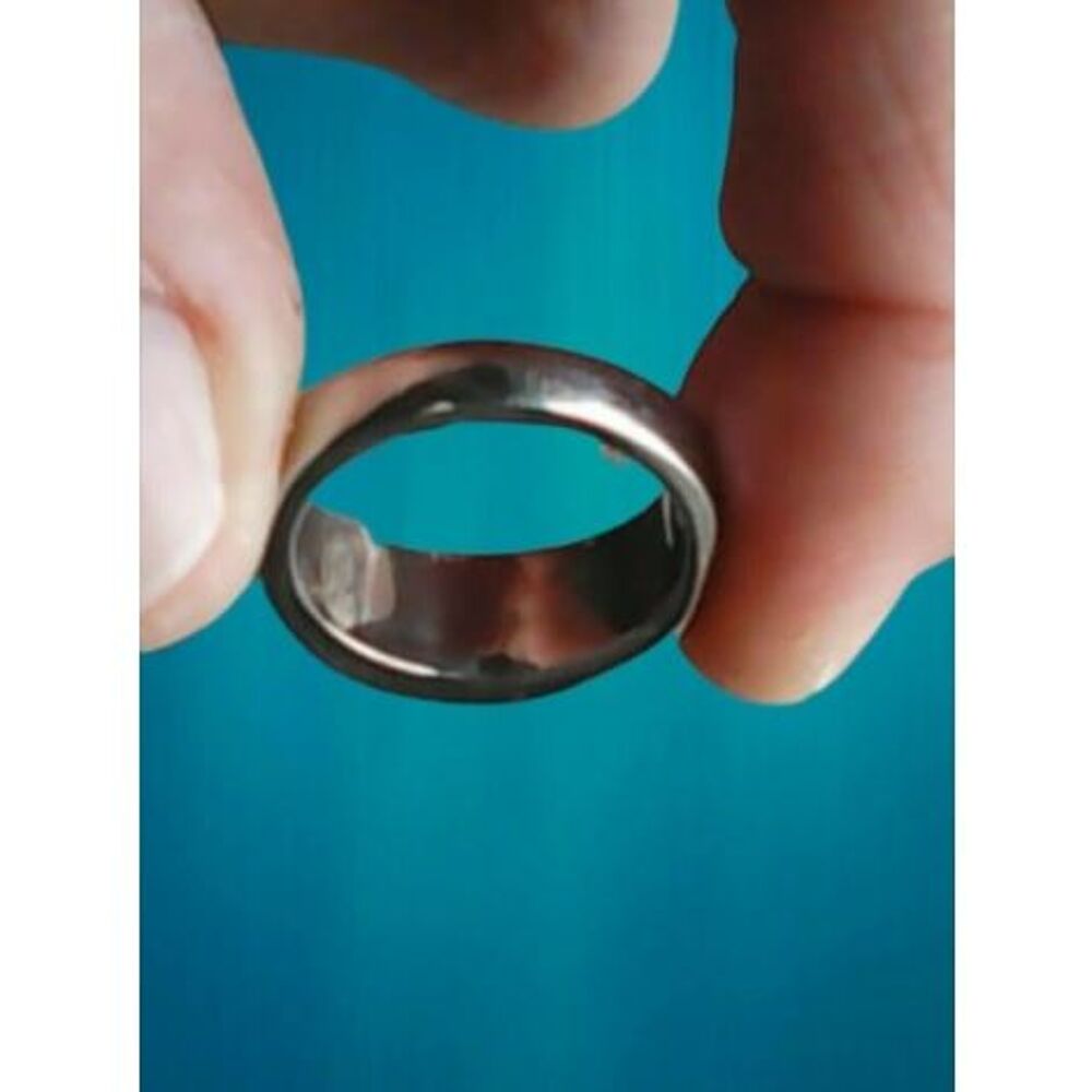 Bague acier quartz fum&eacute; marron T 62 Bijoux et montres