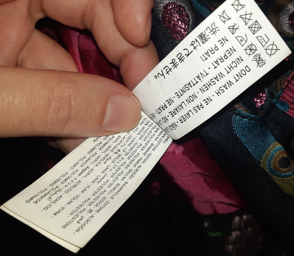 VESTE BLOUSON DESIGUAL ACUARELA&nbsp;NEUF Vêtements